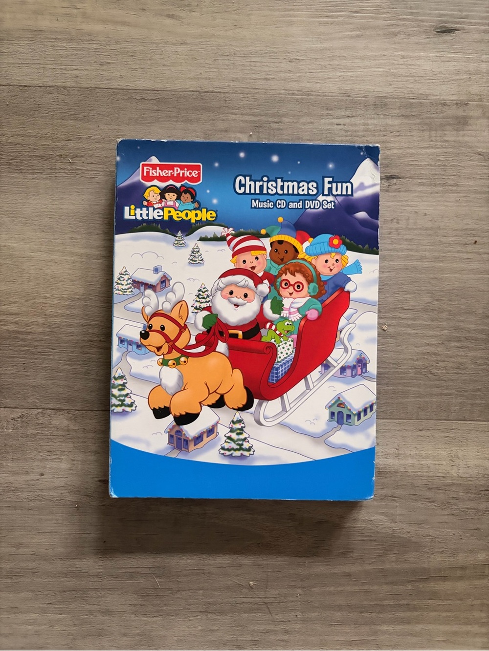 2009 Fisher-Price LittlePeople Christmas Fun Music CD & DVD Set